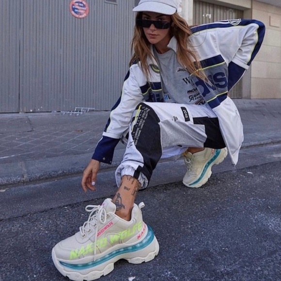 NAKED WOLFE DEAD STOCK* HOTTEST INFLUENCER SNEAKERS EVA! SZ 9 (Fits 8-9.) *Read* - Picture 7 of 10